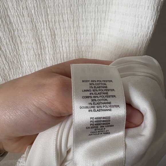 Aritzia Wilfred Jazz Mini Dress White Size Small - Picture 9 of 9